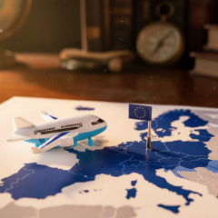 Schengen visa in passport