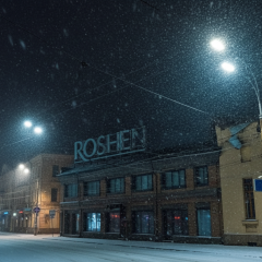 Фабрика Roshen в Киеве - обстрел