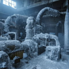 Consequences of attacks on thermal power plants: energy workers amidst ruins