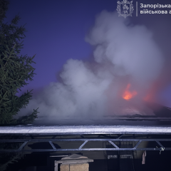Consequences of Russian shelling in Zaporizhia