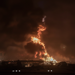 Ukrainian forces attacked Russian oil refinery