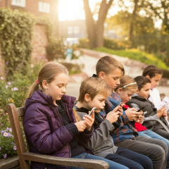 Children using social media under 15