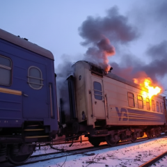 Russian Shahed attacked train: wounded and evacuated