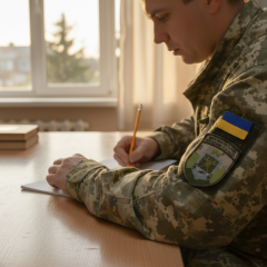 Врач на комиссии изучает медицинскую карту