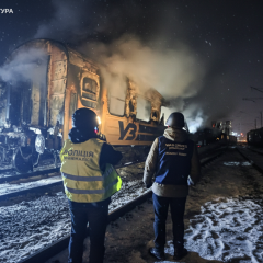 Russia attacked train: three dead
