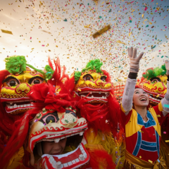 Symbol of the Fire Horse for Chinese New Year