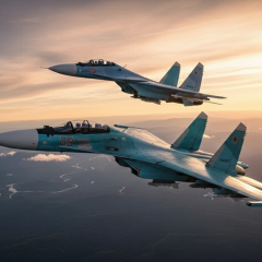 Russian Su-30 and Su-34 destroyed