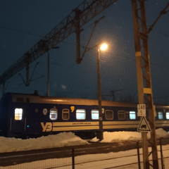 Train carriage with heating point in Poland