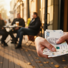 Інвалід на візку з доглядальницею
