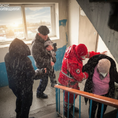 Пожежа у дев'ятиповерхівці у Вишгороді