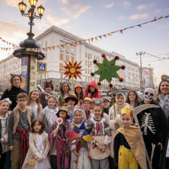 Winners of the caroling contest received prizes