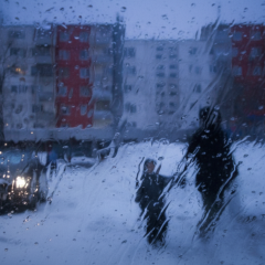 Icy roads, temperature -8° +11°