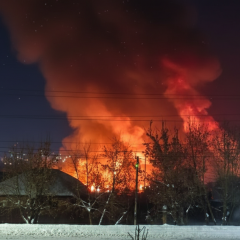 Пожар на заводе ракетного топлива