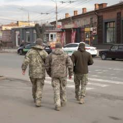 Задержание военных в Днепре
