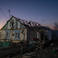 Russian drones attacking civilians