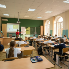 Combining kindergartens and schools in Kyiv