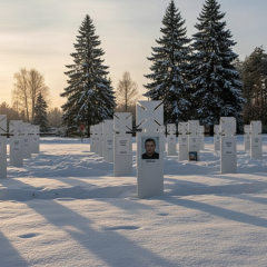 Illegal cemetery in Makhalyivka