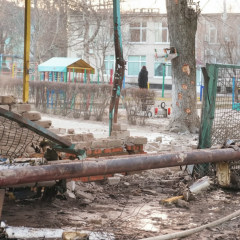 Destruction in Zaporizhia and Sloviansk
