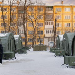 Emergency repairs on buildings in Desnianskyi district