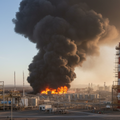 Беспилотник поражает нефтезавод в Коми