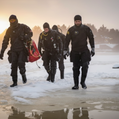 Пошуки тіла на водосховищі в Києві