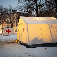 Ukrainian Red Cross supports heating points
