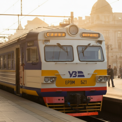 Kyiv City Express routes map across the Dnipro