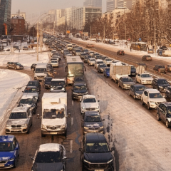 Snowfall in Kyiv: issues with communal services