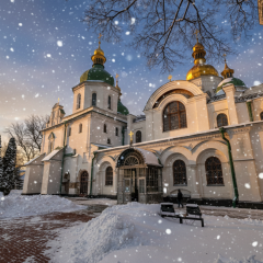 Damage to St. Sophia's Cathedral and Lavra