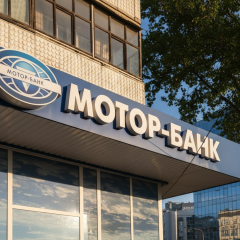 Логотип Нацбанка и Мотор-Банка