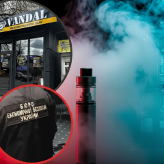 Scheme of shadow turnover of electronic cigarettes