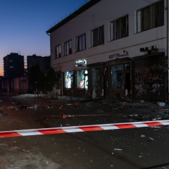 Место теракта во Львове