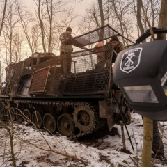 Ukrainian forces stopped Russian advance