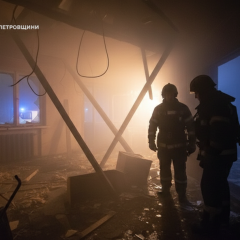 Місто після російської атаки