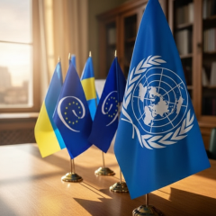 Заседание Рады Европы и ООН