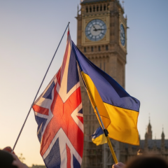 Group of Ukrainians applying for visa