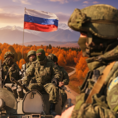 Image of Russian troops on the frontlines