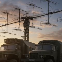 Destroyed radar station in Crimea