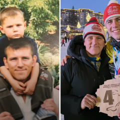 Vladyslav Heraskevych and his father: photo from childhood and competitions