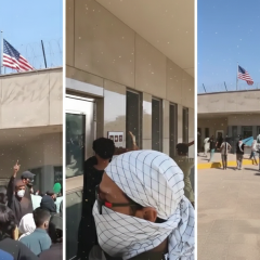 Crowd in Pakistan attacks US embassy