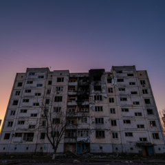 Residential building needs restoration in Kyiv