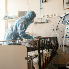 Graphic with statistics on illness rates in Kyiv