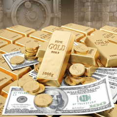 Chart of USD and gold rates