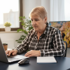 Pensioner getting identified for payments