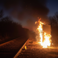Partisans halted trains in Luhansk region