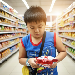 Obese children in the news