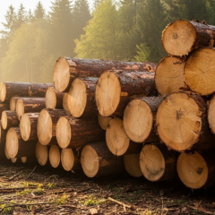 Wood harvesting in Russia