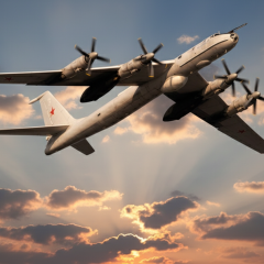 Russian Tu-142 near Alaska