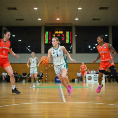 Ukrainian basketball team in the game