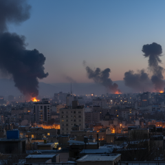 Attack on oil refineries in the Middle East